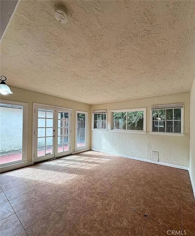 interior space with french doors