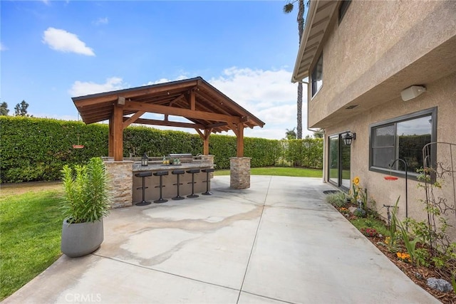4820 Via Corzo, Yorba Linda, CA 92886 - view of patio / terrace with a gazebo