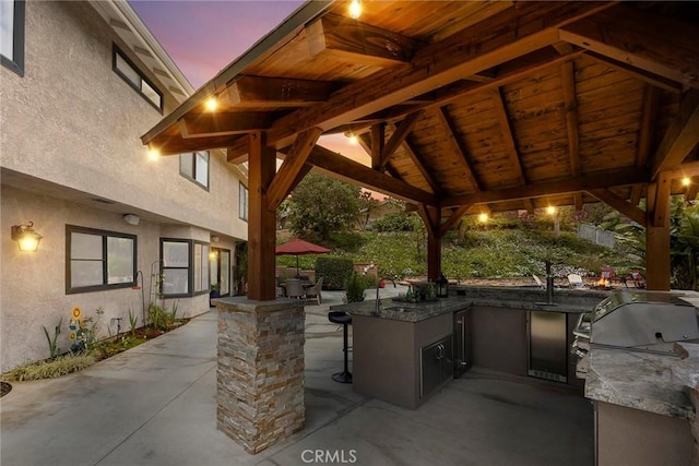 4820 Via Corzo, Yorba Linda, CA 92886 - view of patio / terrace with a gazebo and a bar