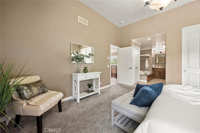 4820 Via Corzo, Yorba Linda, CA 92886 - carpeted bedroom featuring baseboards and ensuite bath