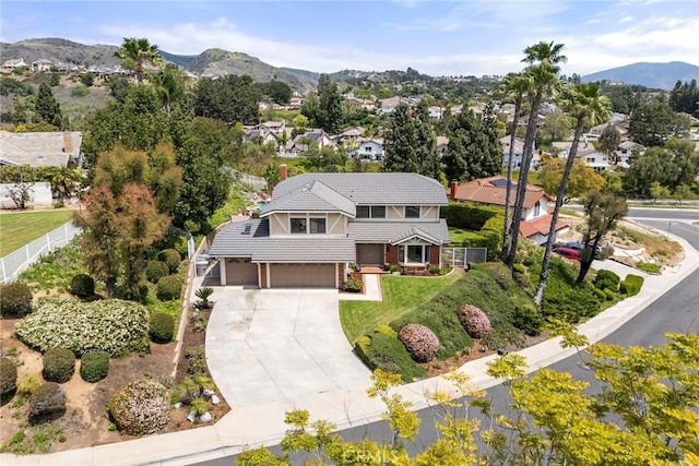 4820 Via Corzo, Yorba Linda, CA 92886 - aerial perspective of suburban area featuring mountains