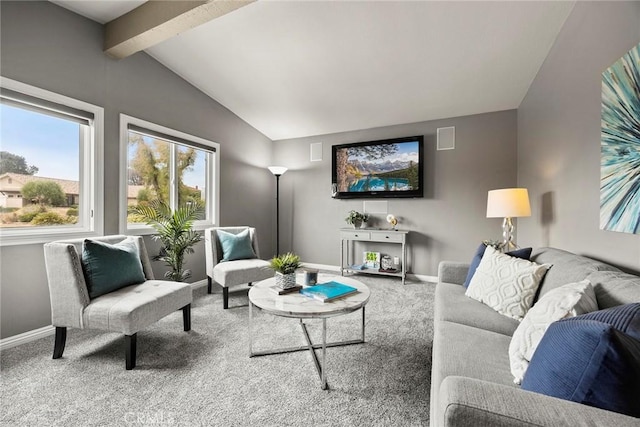 4820 Via Corzo, Yorba Linda, CA 92886 - living area featuring carpet flooring and baseboards