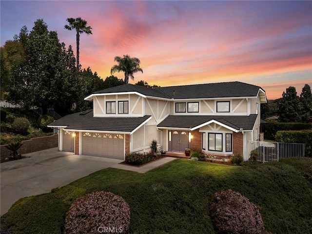 4820 Via Corzo, Yorba Linda, CA 92886 - view of front of home with concrete driveway, an attached garage, stucco siding, and a garage