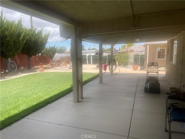view of patio / terrace with a fenced backyard