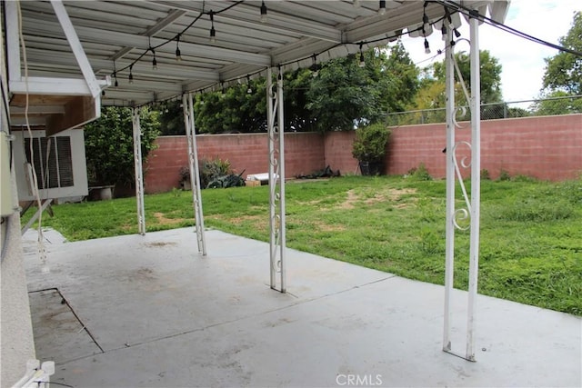 view of patio / terrace featuring a fenced backyard