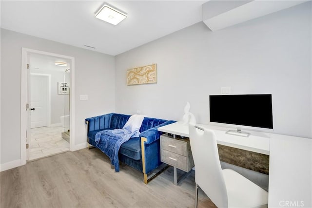 5211 Mcclintock Ave, Temple City, CA 91780 - office featuring baseboards and wood finished floors