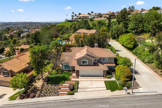 5005 Stonehaven Dr, Yorba Linda, CA 92887 - bird's eye view with a residential view