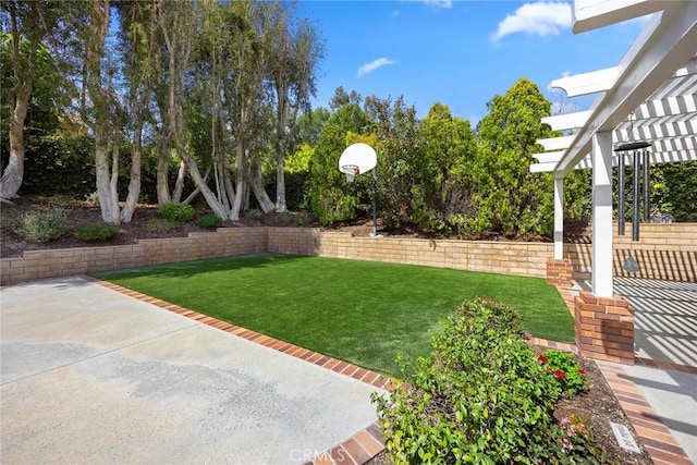 5005 Stonehaven Dr, Yorba Linda, CA 92887 - view of yard featuring a pergola and a patio