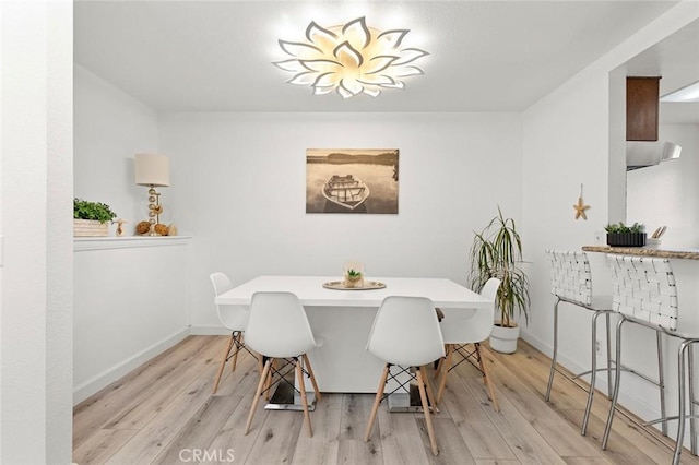 13461 Whittier Ln, Garden Grove, CA 92844 - dining room with baseboards and light wood finished floors