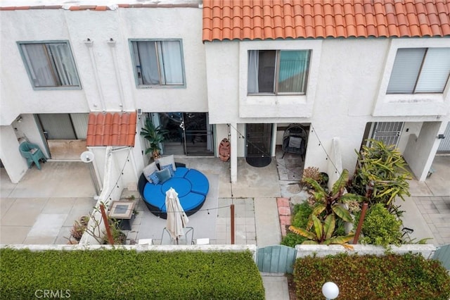13461 Whittier Ln, Garden Grove, CA 92844 - exterior space with a patio area, stucco siding, and a tile roof