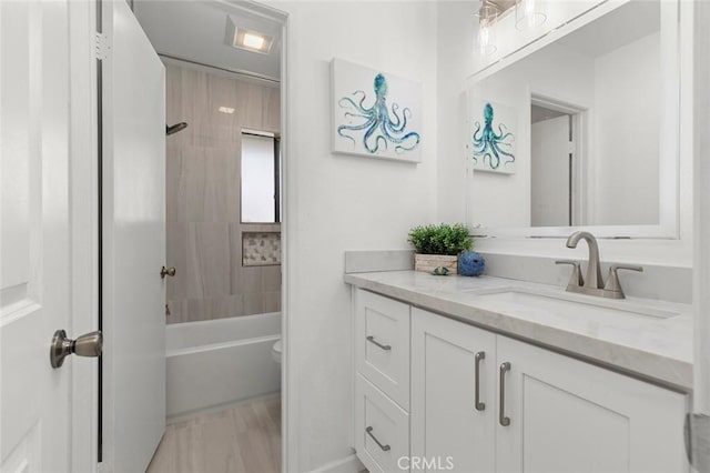13461 Whittier Ln, Garden Grove, CA 92844 - full bath featuring toilet, washtub / shower combination, and vanity