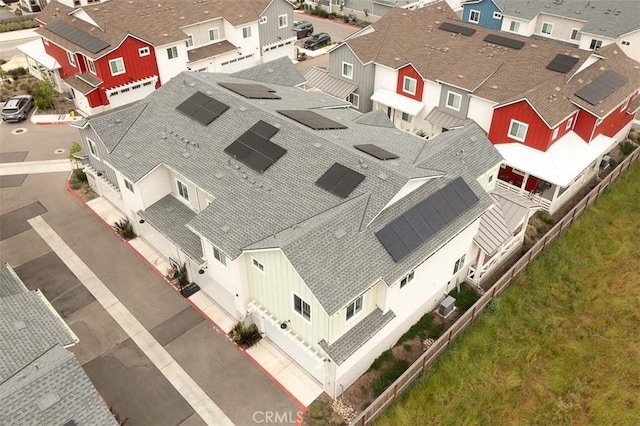 bird's eye view with a residential view