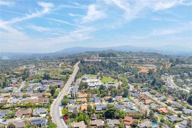 2871 N Wyngate Rd, Orange, CA 92867 - drone / aerial view featuring a residential view and a mountain view