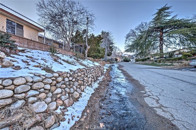 view of road