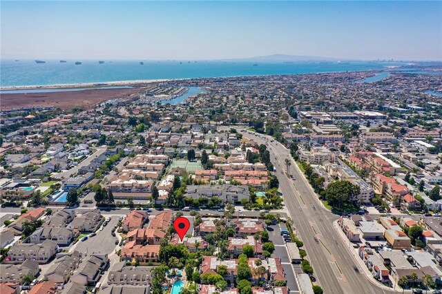 4752 Tiara Dr Unit 103, Huntington Beach, CA 92649 - aerial view of property and surrounding area with a large body of water and nearby suburban area