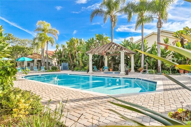 4752 Tiara Dr Unit 103, Huntington Beach, CA 92649 - community pool featuring a patio area and a gazebo