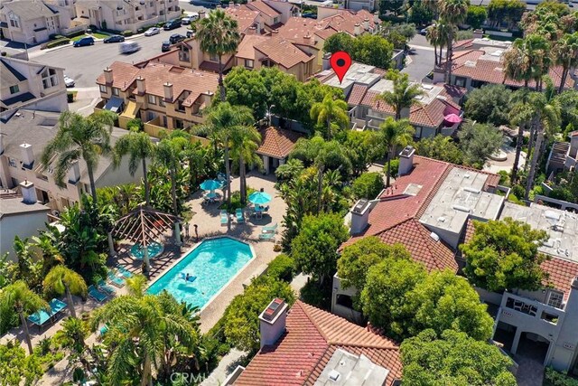 4752 Tiara Dr Unit 103, Huntington Beach, CA 92649 - aerial perspective of suburban area with a pool area