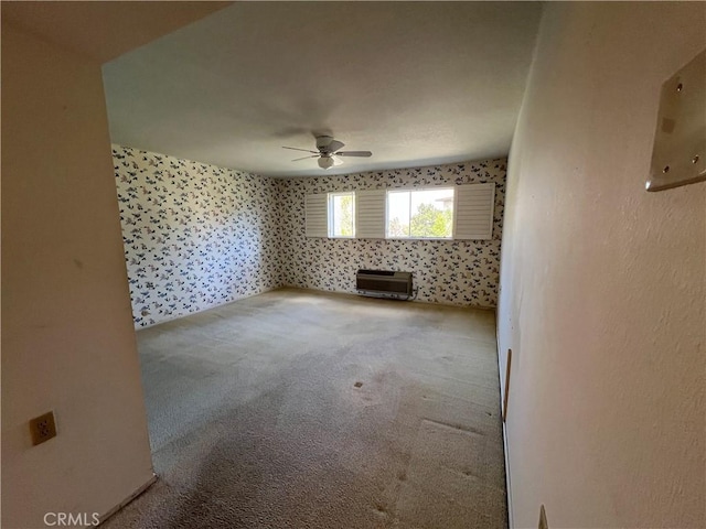 3243 San Amadeo Unit 2H, Laguna Woods, CA 92637 - carpeted spare room with ceiling fan and heating unit