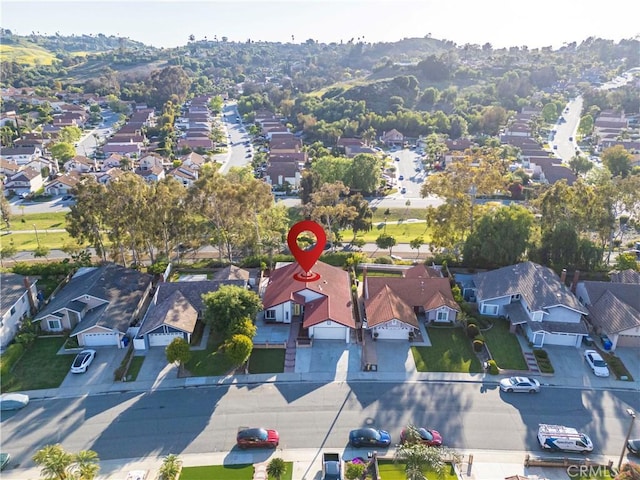 birds eye view of property featuring a residential view