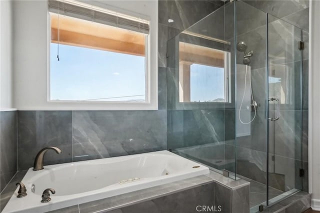 28846 Yosemite Pl, Canyon Lake, CA 92587 - full bathroom featuring a bath and a stall shower