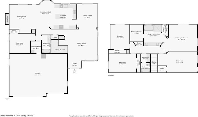 28846 Yosemite Pl, Canyon Lake, CA 92587 - view of property floor plan