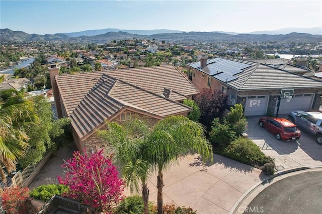 28846 Yosemite Pl, Canyon Lake, CA 92587 - aerial view of residential area featuring a mountainous background