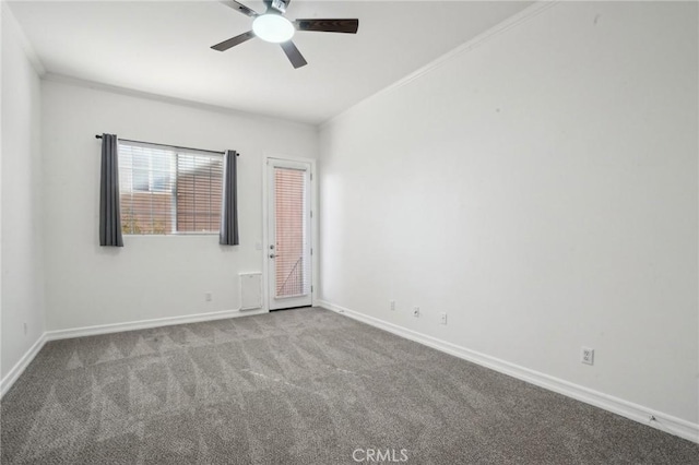 28846 Yosemite Pl, Canyon Lake, CA 92587 - carpeted spare room featuring a ceiling fan and baseboards