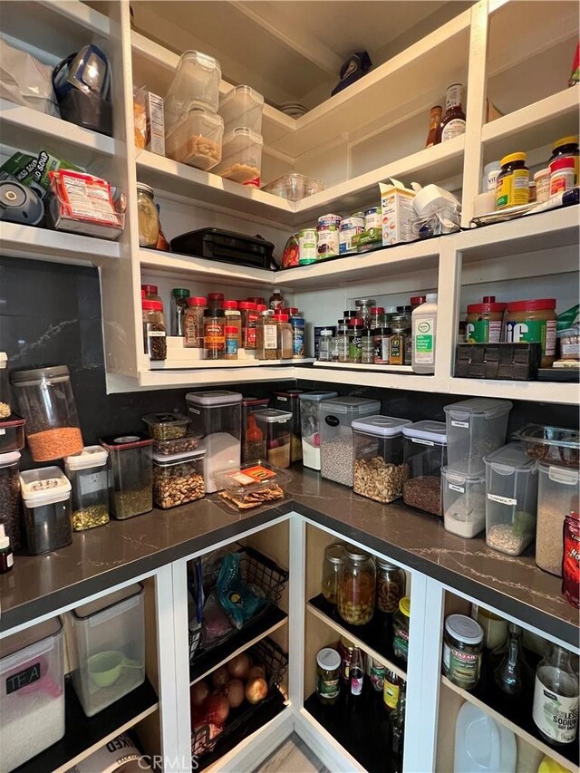 view of pantry