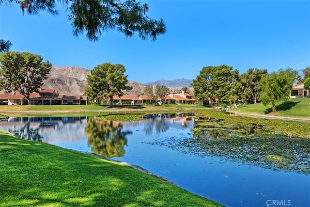 74 Tennis Club Dr, Rancho Mirage, CA 92270 - property view of water featuring a mountain view and a residential view