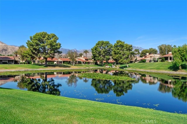 74 Tennis Club Dr, Rancho Mirage, CA 92270 - water view with a residential view and a mountain view