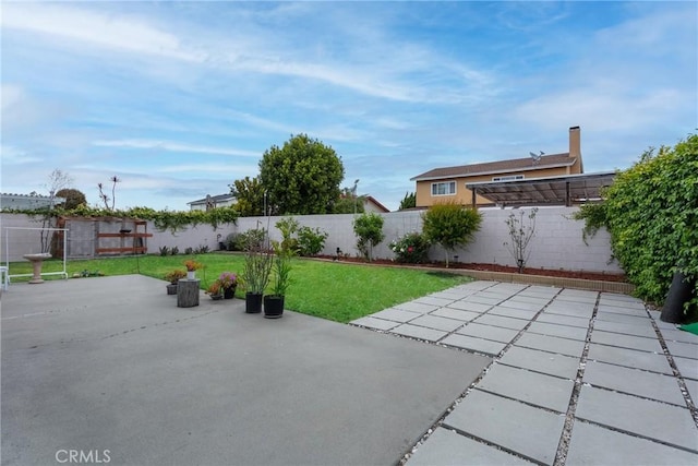 1337 Oakheath Dr, Harbor City, CA 90710 - view of patio with a fenced backyard