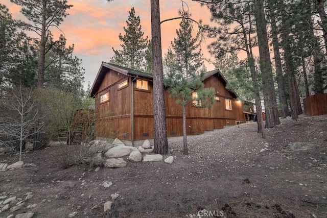 view of property exterior