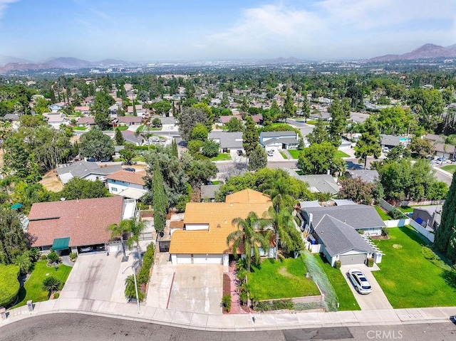 2161 Stonefield Pl, Riverside, CA 92506 - aerial view featuring a mountain view and a residential view