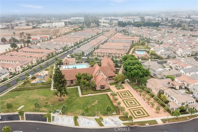 bird's eye view with a residential view
