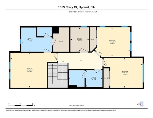 1353 Clary Ct, Upland, CA 91786 - floor plan / room layout