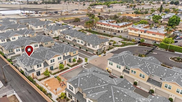 drone / aerial view featuring a residential view