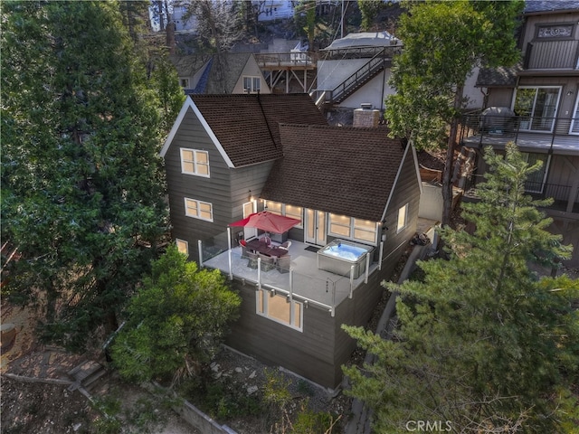 28898 Palisades Dr, Lake Arrowhead, CA 92352 - aerial view of property and surrounding area