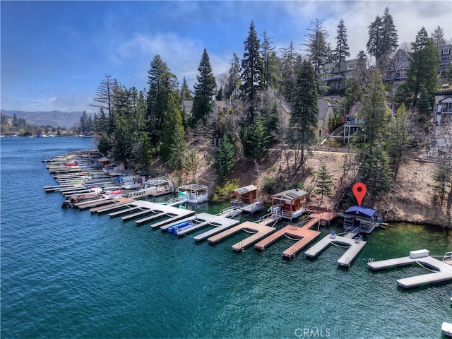 28898 Palisades Dr, Lake Arrowhead, CA 92352 - water view featuring numerous boat docks