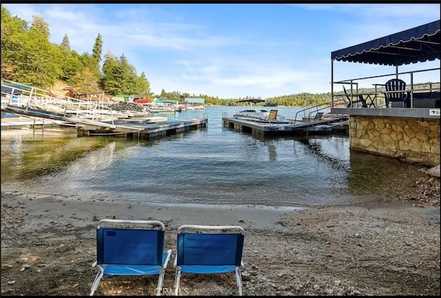 28898 Palisades Dr, Lake Arrowhead, CA 92352 - dock area featuring a water view