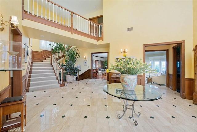 3155 Stone Oak Dr, Los Angeles, CA 90049 - community lobby with stairway and visible vents