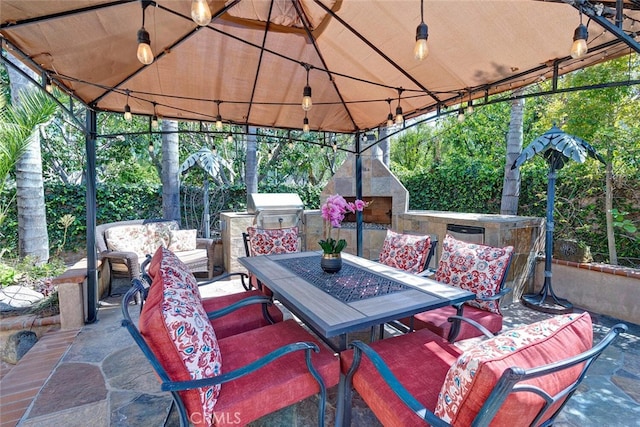 28 Malibu, Irvine, CA 92602 - view of patio with a gazebo, outdoor dining area, and area for grilling