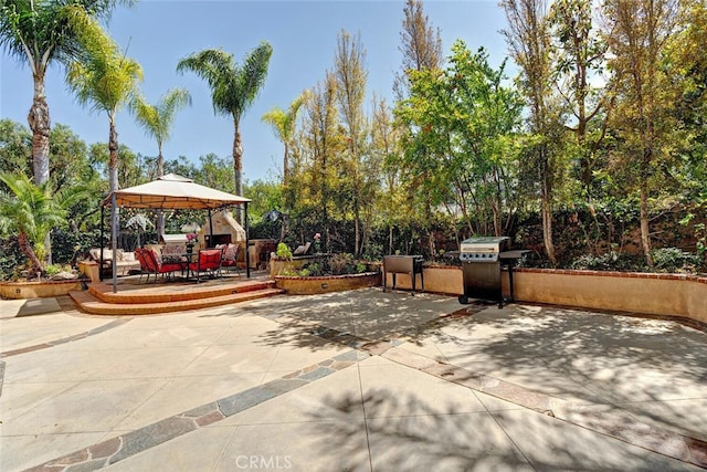 28 Malibu, Irvine, CA 92602 - view of patio with a gazebo and a grill