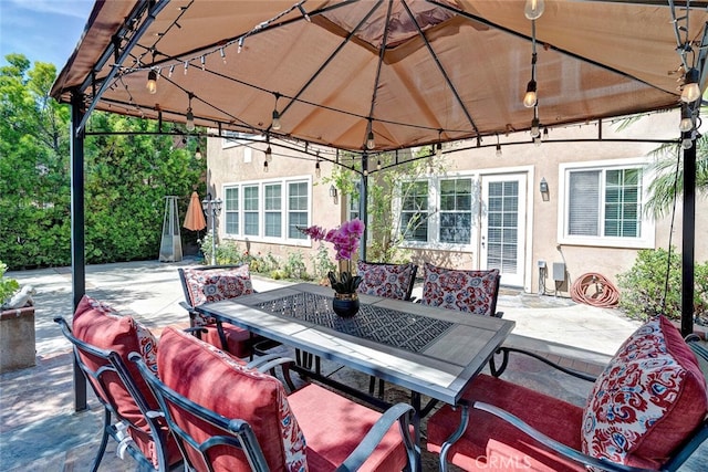 28 Malibu, Irvine, CA 92602 - view of patio with a gazebo and outdoor dining space