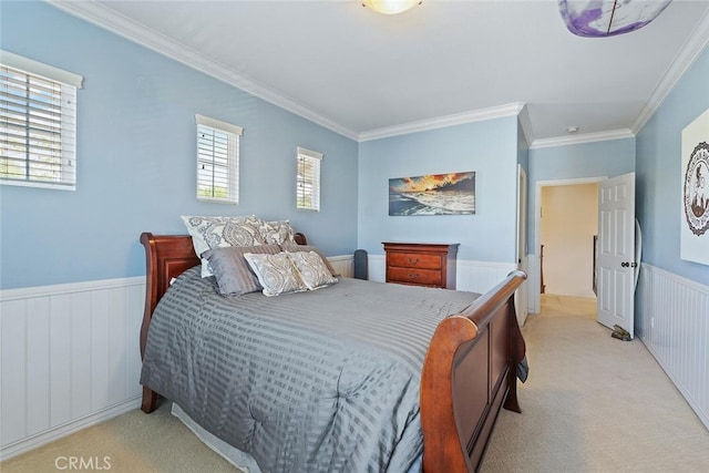 28 Malibu, Irvine, CA 92602 - carpeted bedroom featuring wainscoting, multiple windows, and ornamental molding