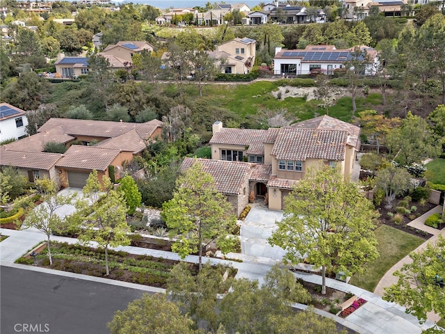 bird's eye view featuring a residential view