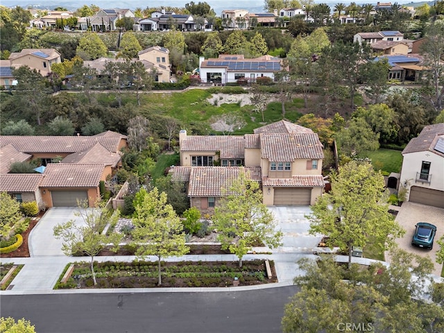 drone / aerial view featuring a residential view