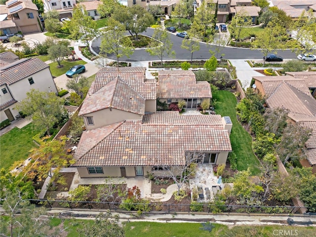 bird's eye view featuring a residential view