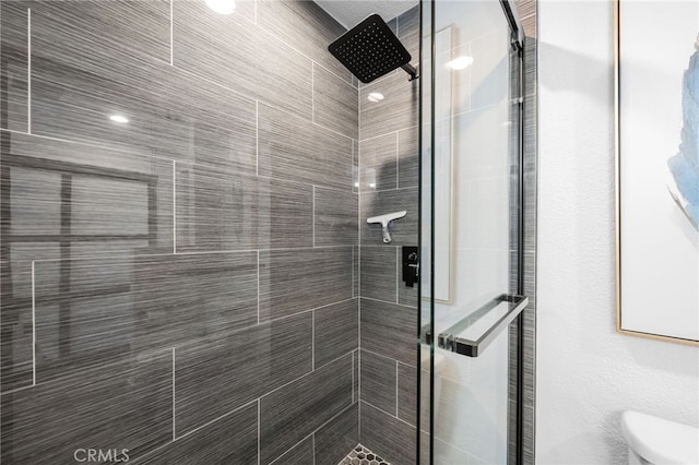 30156 Yellow Feather Dr, Canyon Lake, CA 92587 - full bathroom with a stall shower and toilet