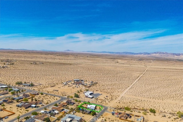 5304 Morongo Rd Unit 29, Palms, CA 92277 - view of rural area featuring a desert landscape and a mountain backdrop