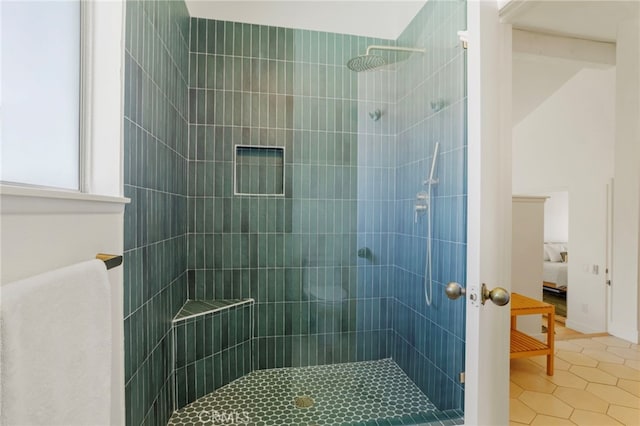 2173 Ranchwood Pl, Riverside, CA 92506 - full bathroom with ensuite bath, tile patterned flooring, and walk in shower